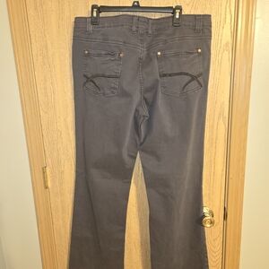 Cartise Boot Cut Women's Jeans in Charcoal Gray Montreal Canada Designer Size 14